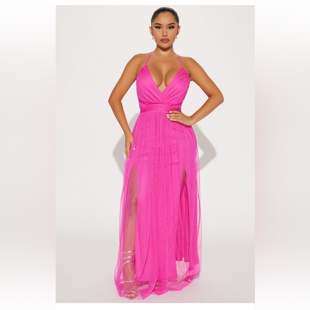 Fashion Nova “Madison Tulle Maxi Dress”